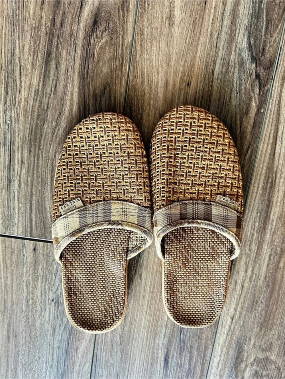 Woven Mule Slippers size 7